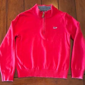 Vineyard vines boy red sweater